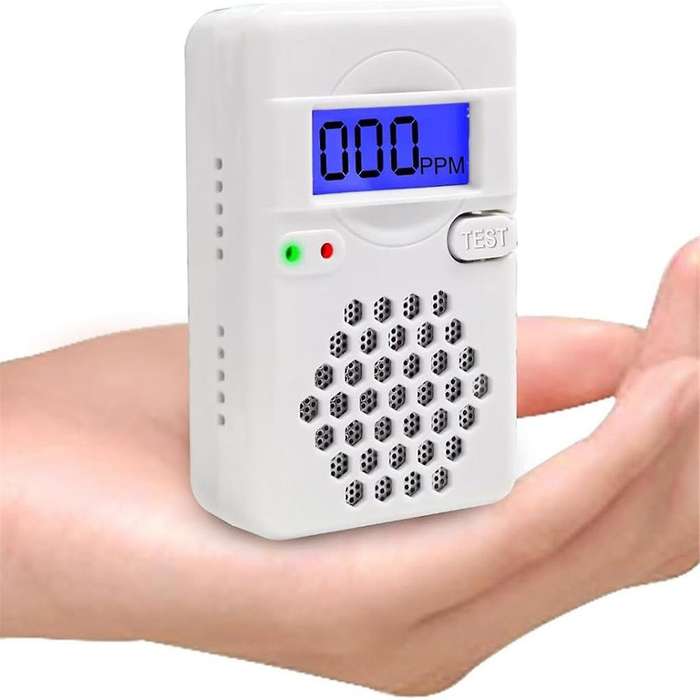 Mini Carbon Monoxide Detector Alarm with Digital LCD Display, CO Detector Alarm