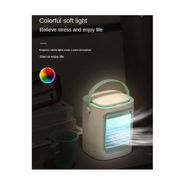 Mini Cooling Fan Usb Portable Air Conditioning Fan Small Water Cooling Fan Spray Fan Desktop Deskto