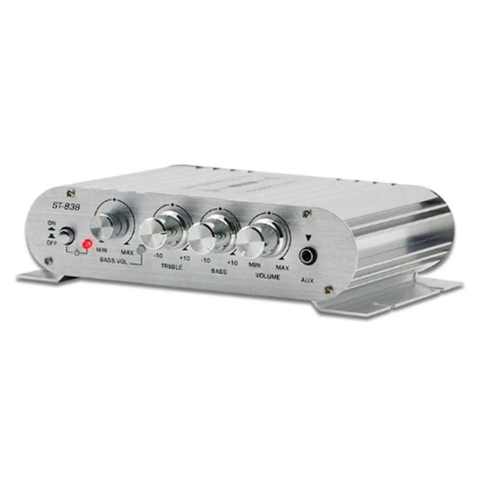Mini Digital Power Audio Car Amplifier Blue Light Stereo Audio Amplifier for Home Theater Club Party