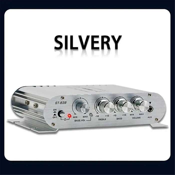 Mini Digital Power Audio Car Amplifier Blue Light Stereo Audio Amplifier for Home Theater Club Party