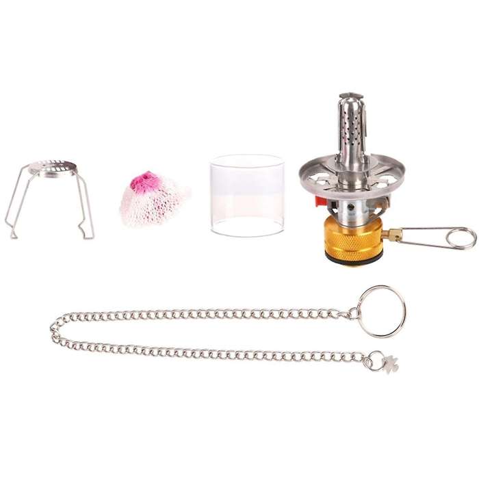 Mini Gas Lamp Outdoor Camping Lantern Tent Lamp Flashlight Hanging Mini Camping Portable Glass Lamp