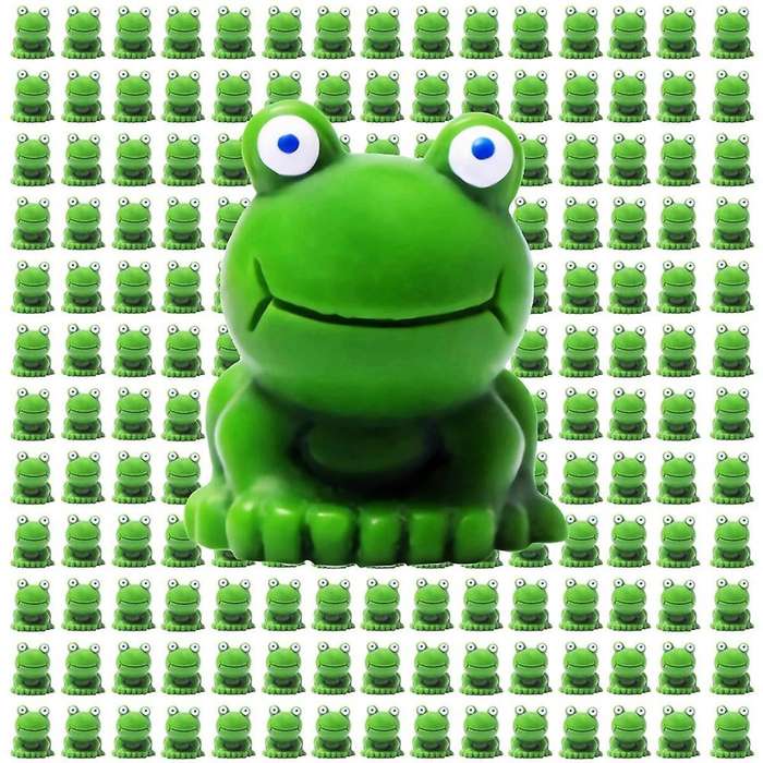 Mini Frog Statue, Small Micro-Type Plastic Bulk Hidden Garden Ornament Moss Micro-Landscape Figure
