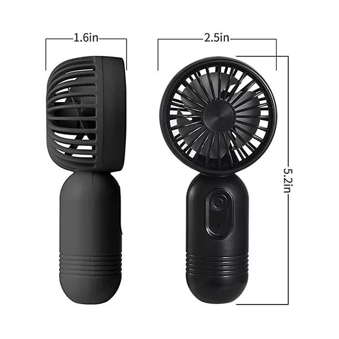 Mini Fans, Usb Rechargeable Personal Fan, Battery Operated Small Hand Fan for Travel/camping/outdoo