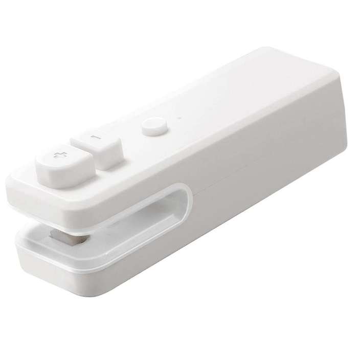 Mini Handheld Vacuum Sealer USB Rechargeable Portable Food Bag Sealer, 2 in 1 Heat Sealer and Cutter