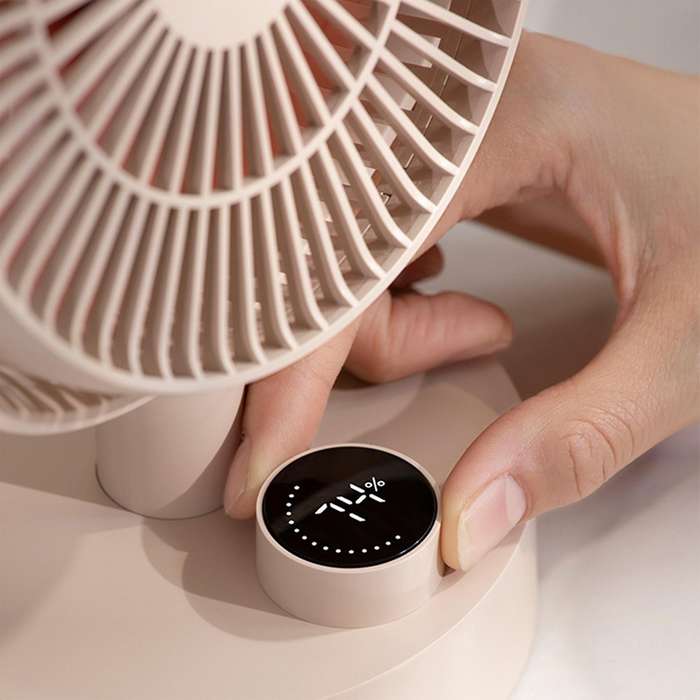 Mini HandHeld Fan,Portable USB Stepless Speed Change,Rechargeable Battery Operated Quiet Desk Fan,fo