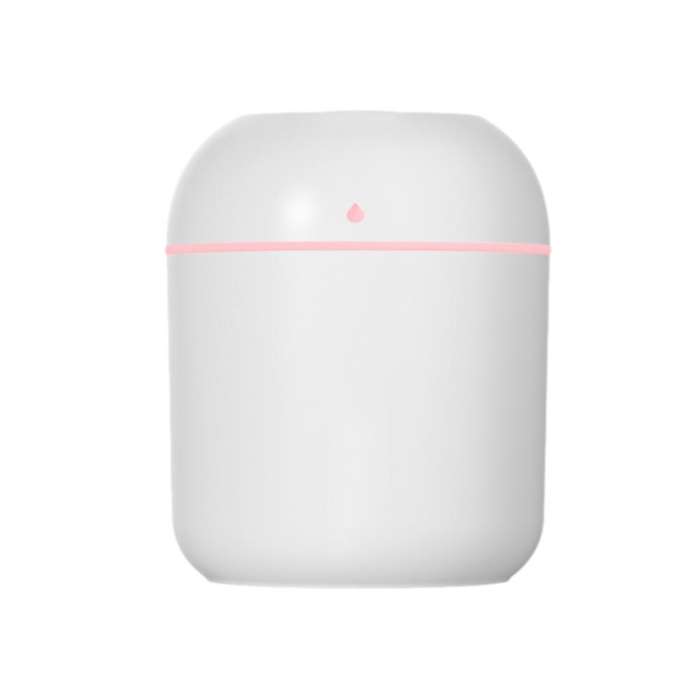 Mini Humidifier USB Small Sprayer Office Air Purifier LED Night Light Atomizer White