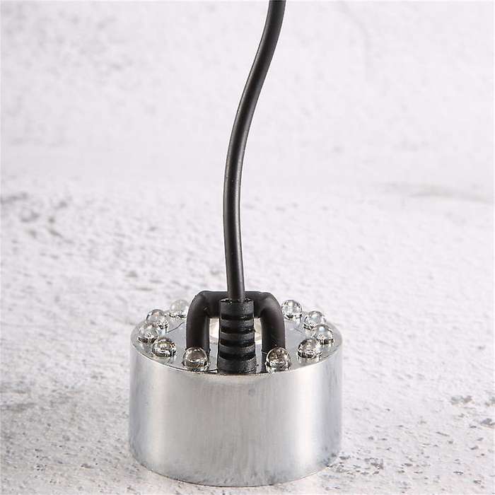 Mini Mist Maker, 12 Led Mister Fogger Water Fountain Pond Fog Machine Atomizer Air Humidifier for H