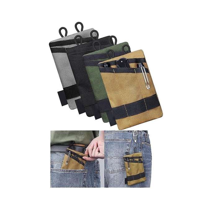 Mini Outdoor Pocket Organizer Pouch Multifunctional for Camping Hiking Mountaineering Card Key Tool