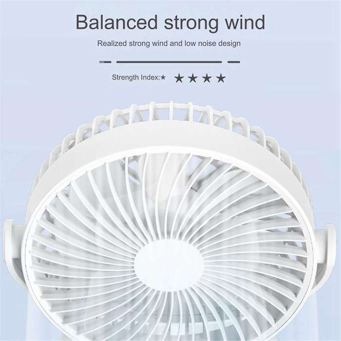 Mini Portable Fan, Powerful Desktop Fan, USB Rechargeable Fan for Travel Indoor Outdoor