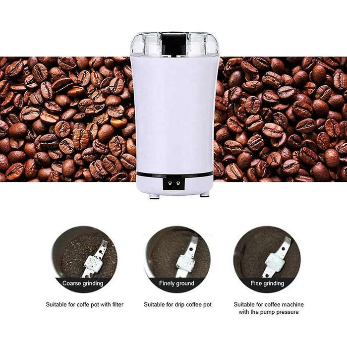 Mini Portable Electric Coffee Bean Grinder Kitchen Tool Herbs Salt Pepper Spices Nuts Grains Crushe