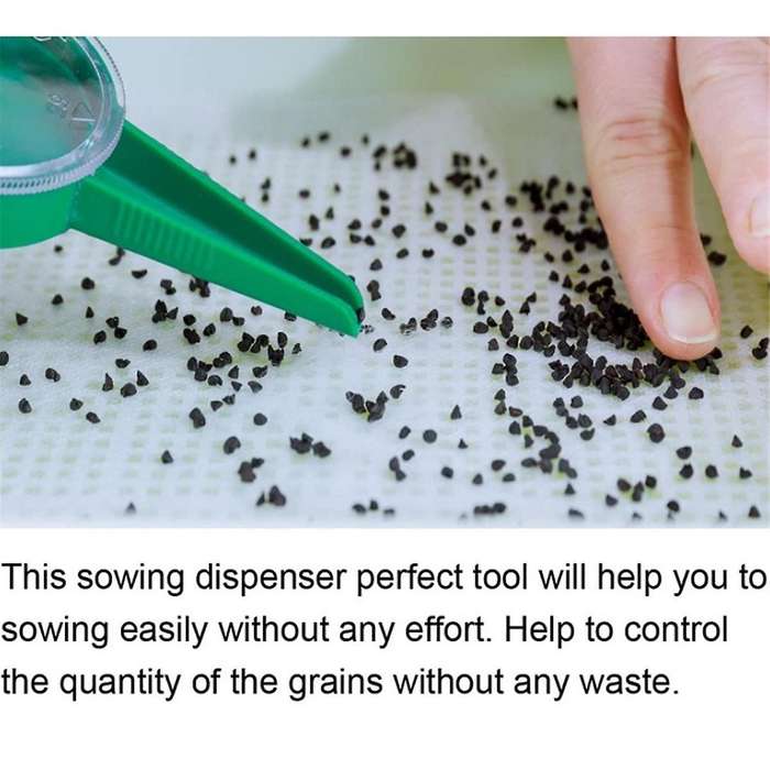 Mini Seeder Seed Seeder Tools, Hand Seedling Spreader and Broom Set, Small Spreader Handheld Seeder