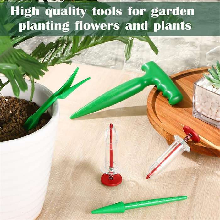 Mini Seeder Seed Seeder Tools, Hand Seedling Spreader and Broom Set, Small Spreader Handheld Seeder