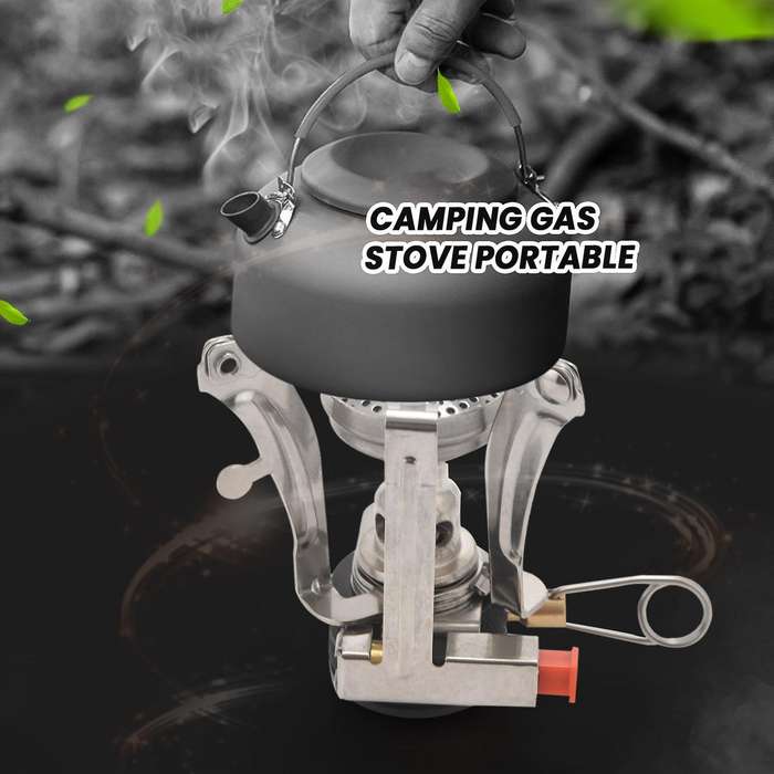 Mini Stove Super Lightweight Camping Stove Outdoor Cooking Burner Folding Camping Stove with Refill