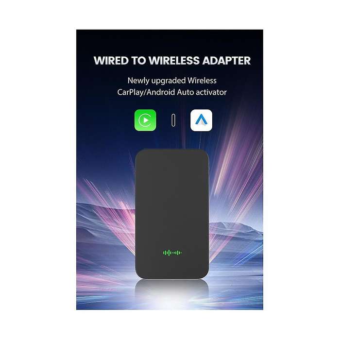 Mini Wireless Adapter Car Wired Carplay Android Auto to Wireless Carplay Android Auto Multimedia Vi