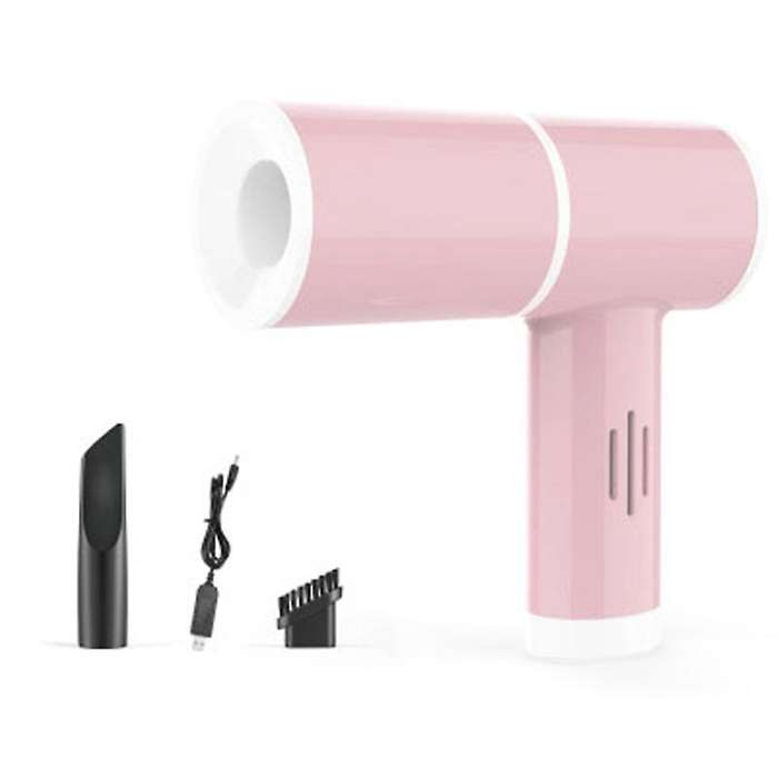 Mini Wireless Super Strong Suction 5000 Pa Pink Portable Handheld Auto Vacumm Cleaner for Office Hom