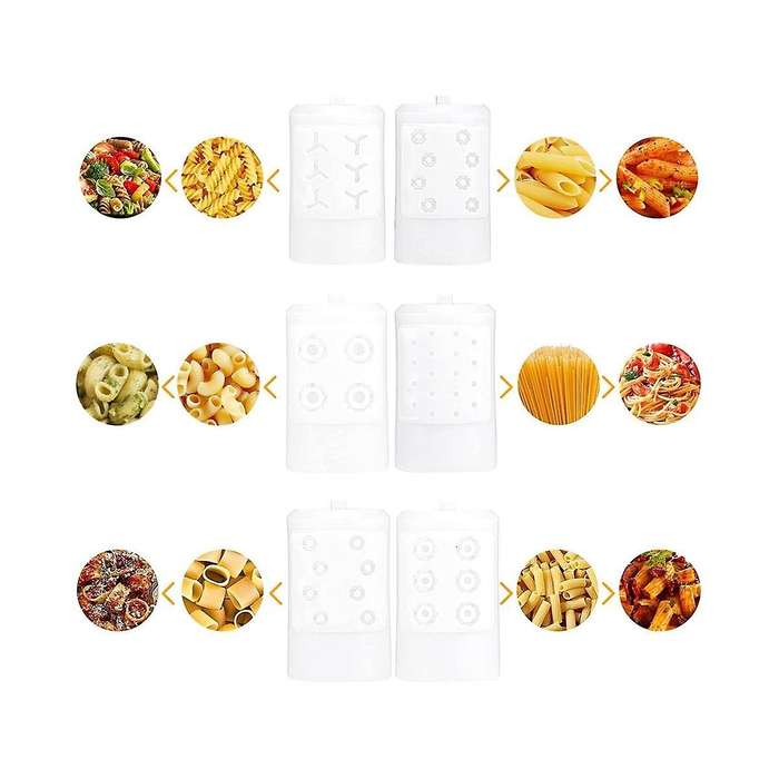 Mixer Accessories for Stand Mixer with 6 Different Shapes Of Pasta Outlet Durable Pasta Attachment
