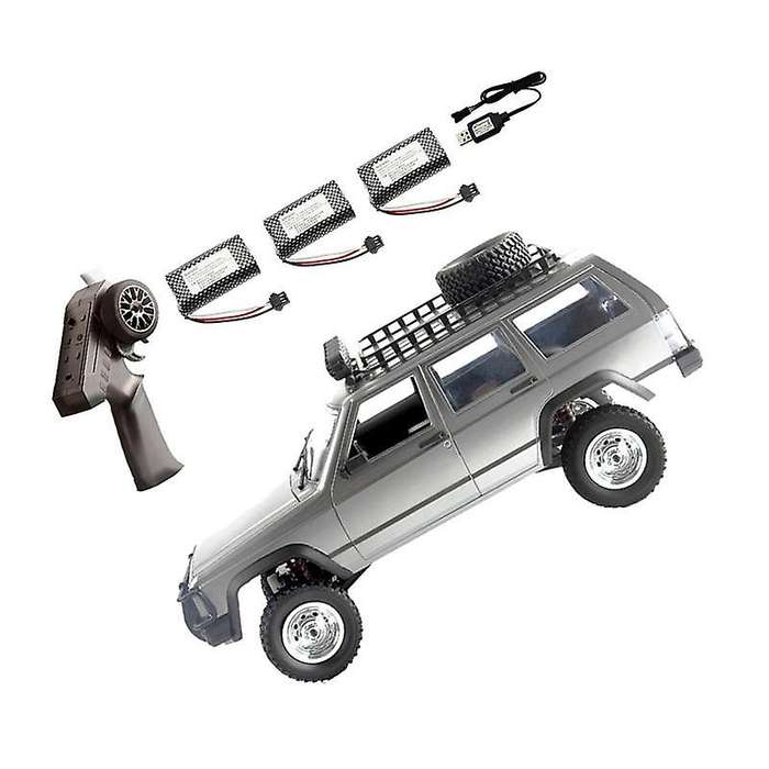 MN78 RC Car 1/12 2.4G Full Scale 4WD Climbing Car Remote Control Toy Off-Road Vehicle Car,Grey 3 Ba