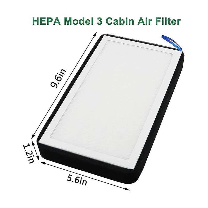 Model 3 Y Cabin Air Filter Hepa, Upgraded Air Filter with Activated Carbon Replace for Y 2017-2023