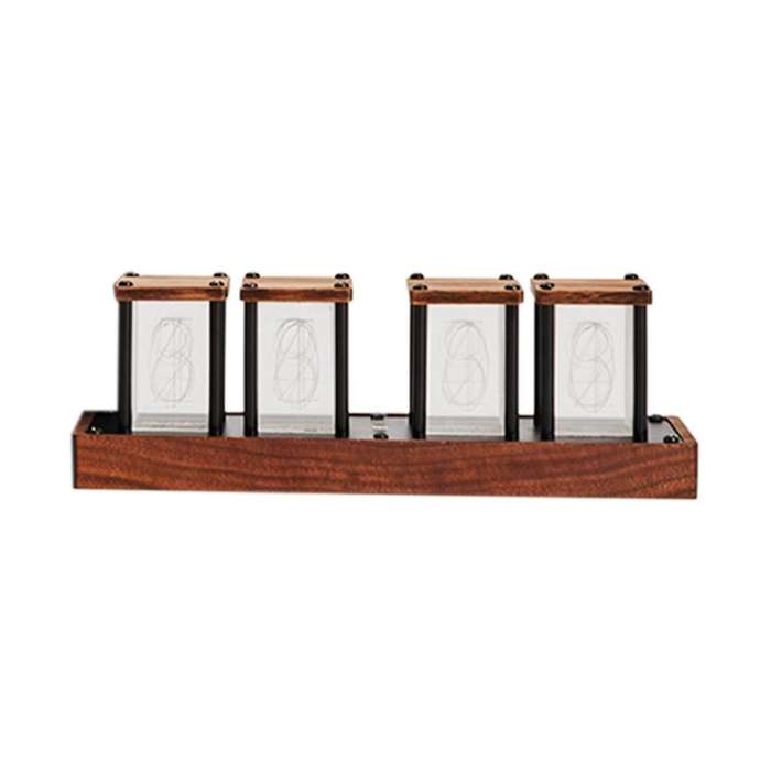 Modern Novelty Design Digital Table Desk Clock Electronic Led Luminous Retro Glows Clock Calendar St