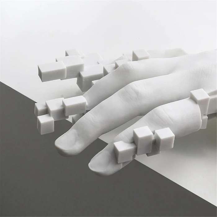 Modern Simple Statues Palm Decoration Exhibition Hall Restaurant Abstract Art Ornaments for Home Dec