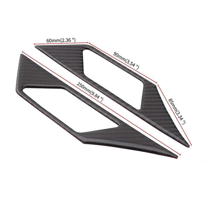 Modified Leaf Lamp Decoration, Carbon Fiber Steering Lamp, Car Modification Accessories, for