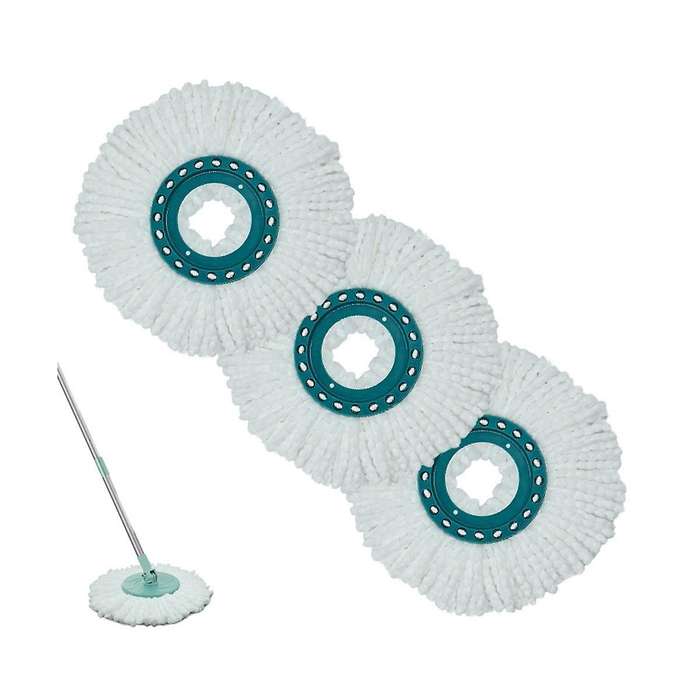 Mop Replacement for Clean Twist Disc Mop Systemes Replacement Microfibre, Suitable for All Floor Typ