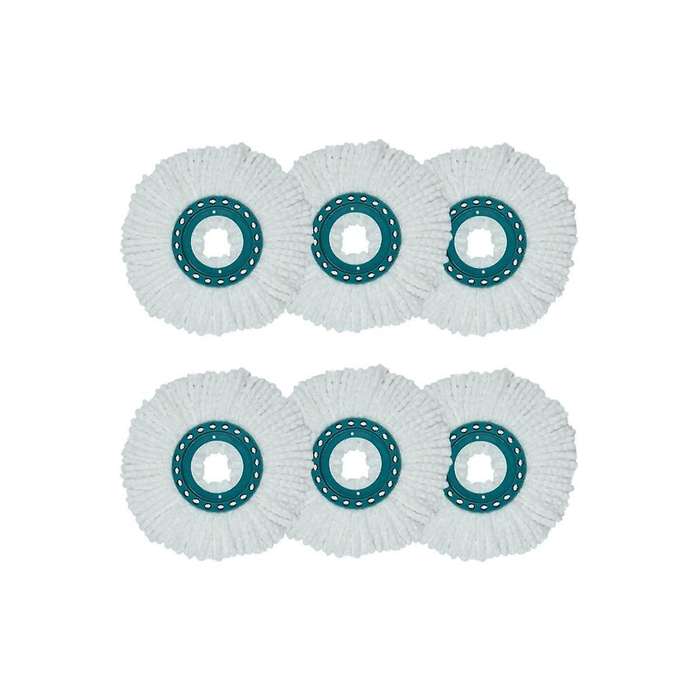 Mop Replacement for Clean Twist Disc Mop Systemes Replacement Microfibre, Suitable for All Floor Typ