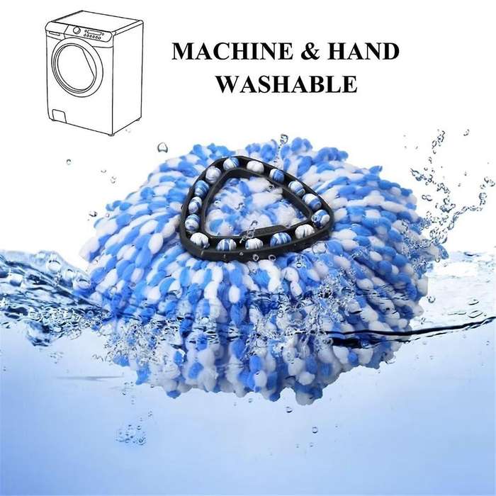 Mop Replace Head for O Rinse Clean Microfiber 2-Tank System, Replace Head with Rotating Mop Bas