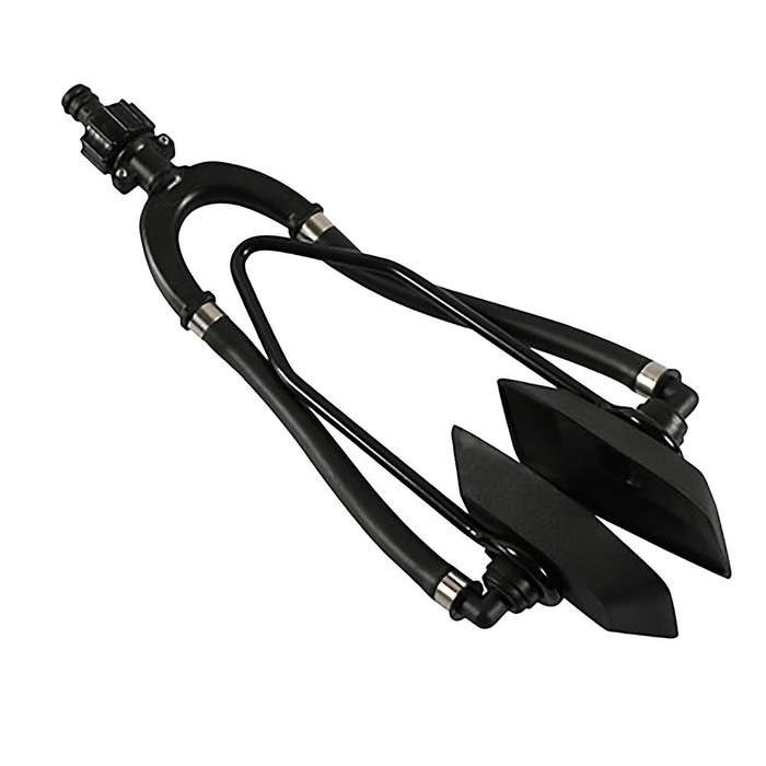 Motor Cleaner Bracket Ship Supplies Universal Dual Water Feed Rectangular Muff Motor Flusher for Boa
