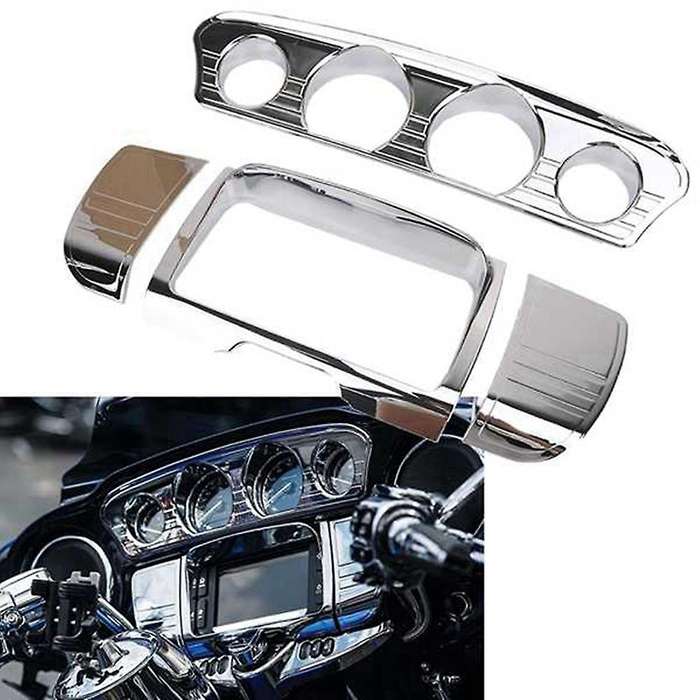 Motorbike Instrument Surround Gauge Panel Adhesive Cover Trim Kit for Street Ultra Limited Tri Glide