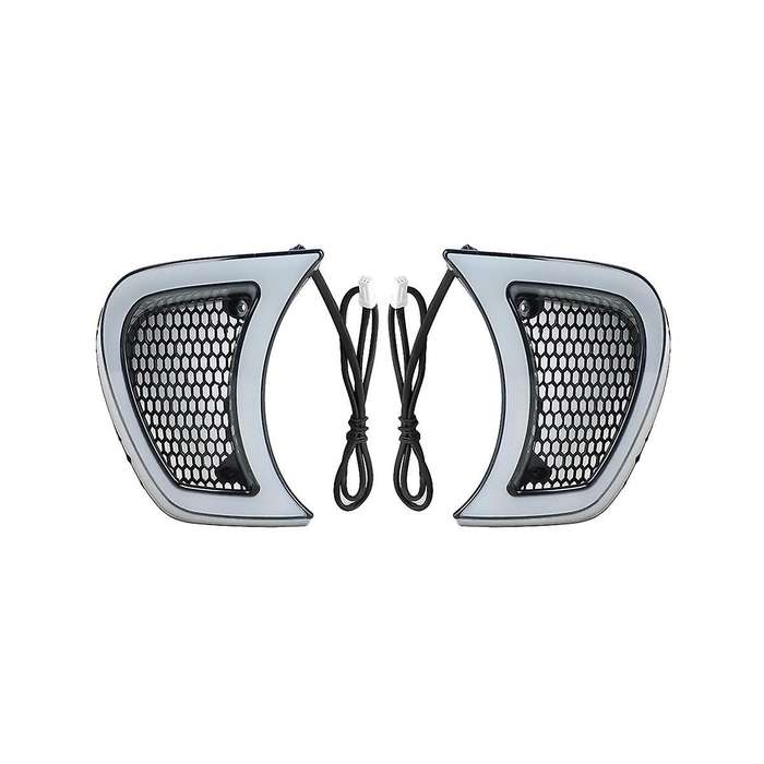 Motorbike12v Led Headlights for Road Glide After Turn Signal Light Ventilation Grille Light Daytime