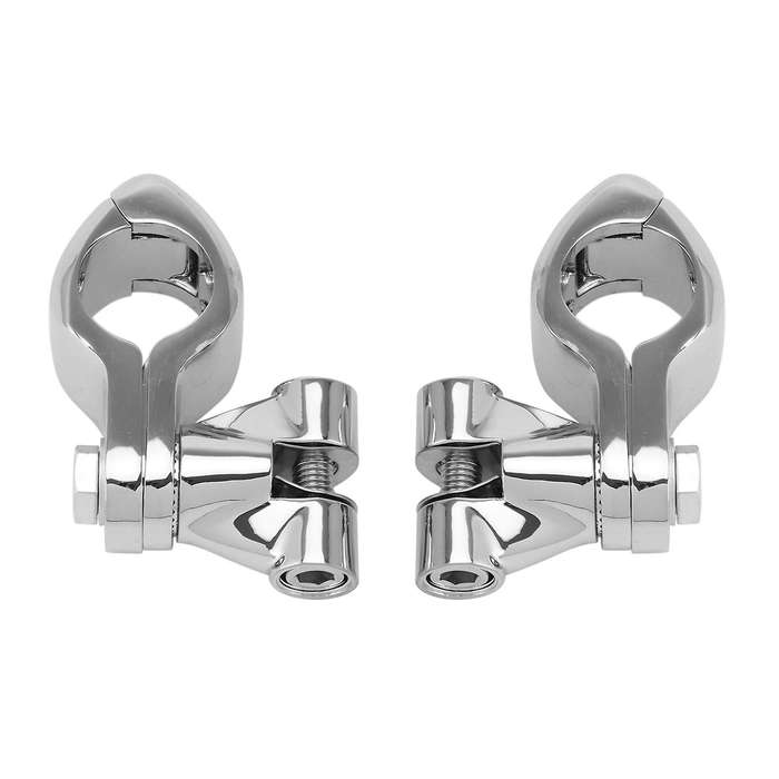 Motorcycle 1.25Inch 1 1/4Inch 32mm Pinless Engine Guard Footpeg Clamps Mounting Kit for Softail