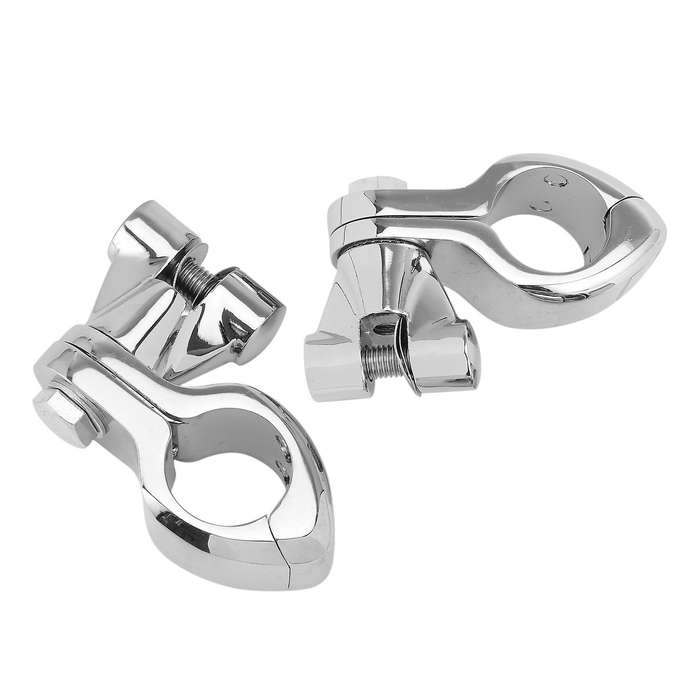Motorcycle 1.25Inch 1 1/4Inch 32mm Pinless Engine Guard Footpeg Clamps Mounting Kit for Softail