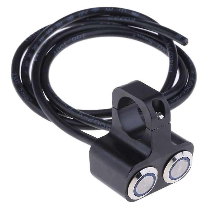Motorcycle 1inch Handlebar Headlight Push Button Switch Waterproof 24mm Aperture