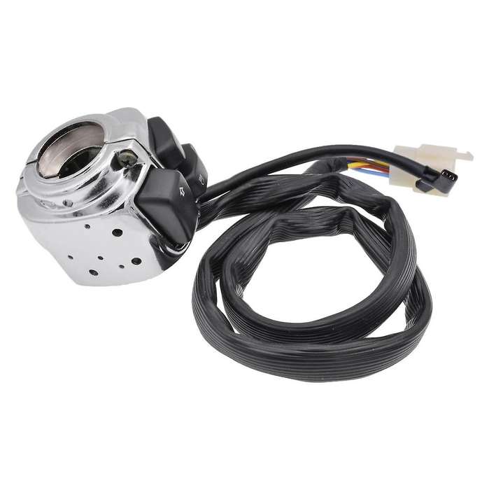 Motorcycle 1inch 25mm Silver Handlebar Control Switch for 1996-2012 Softail 883/1200 V-Rod with Wire