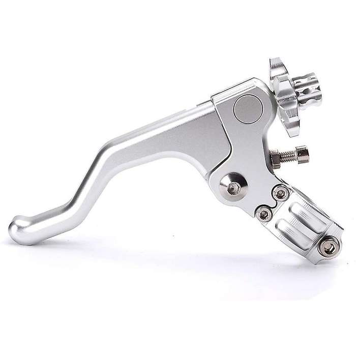 Motorcycle 22mm Short Stunt Clutch Lever Cable System for R for (Silver)