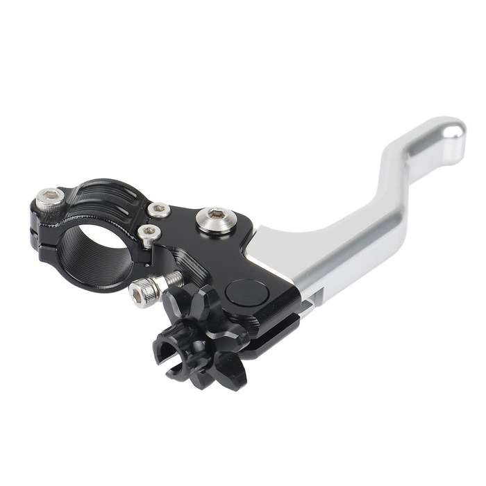 Motorcycle 22mm Stunt Clutch Lever Short Performance Cable Easy Pull Left Lever for Grom RM125(Silve
