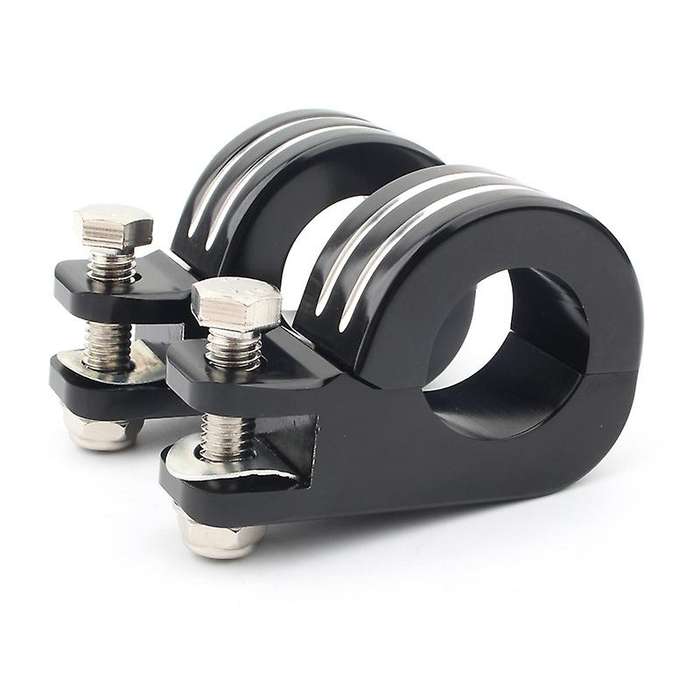 Motorcycle 32MM 1-1/4 inch 1.25 inch Engine Crash Bar Guard Highway Foot Peg Clamps Mounts Black