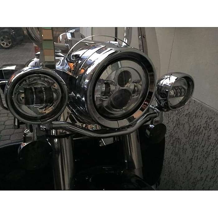 Motorcycle 4-1/2 Fog Lights Housing Bracket 4.5 Inch Led Passing Lamp Mount Ring Bucket Auxiliary La