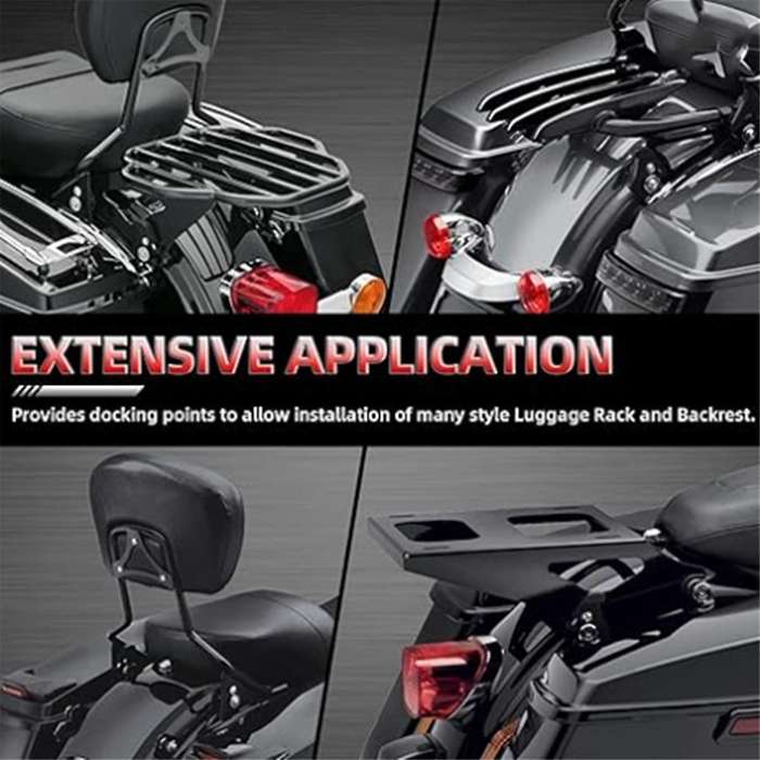 Motorcycle 4 Point Docking Hardware Kit Connection Plate for Touring Road Glide 2014-2023