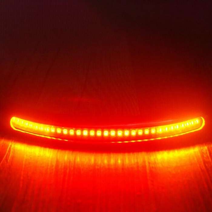 Motorcycle 7/8 Inch Cafe Rear Seat Frame Hoop Loop LED Brake Turn Tail Light Universal Modified