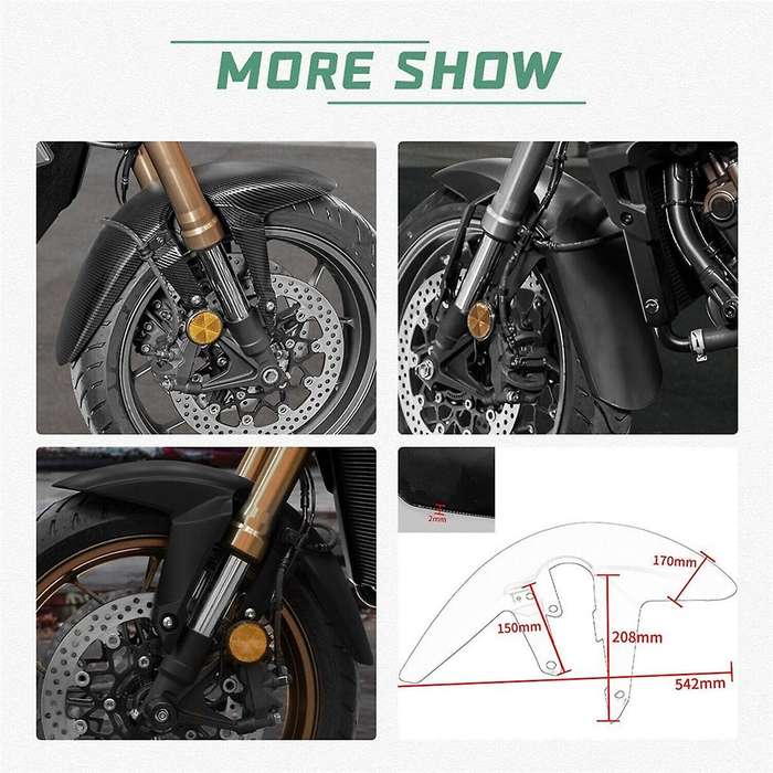 Motorcycle Accessories Front Wheel Hugger Mudguard Mud Splash Guard for CB650R CBR650R 2019-2022 Bri