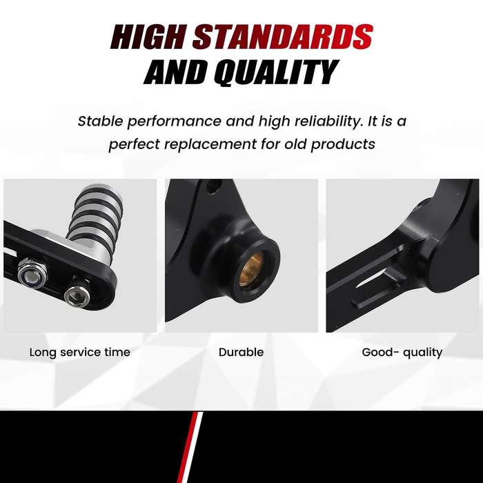 Motorcycle Adjustable Gear Shift Lever for 1200 S R 821 Shifter Pedal Foot Pegs CNC Aluminum Black&S