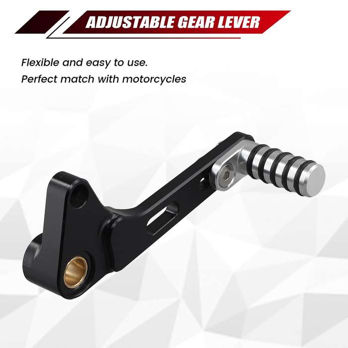 Motorcycle Adjustable Gear Shift Lever for 1200 S R 821 Shifter Pedal Foot Pegs CNC Aluminum Black&S