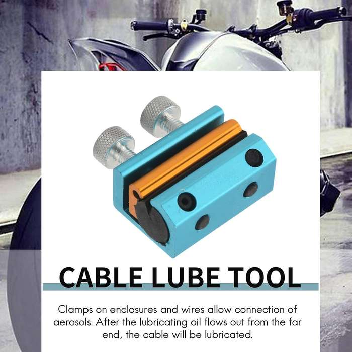Motorcycle Aluminium Cable Lube Tool Cable Lubrication Wire Oiler Motorbike Brake Line Cable Refueli