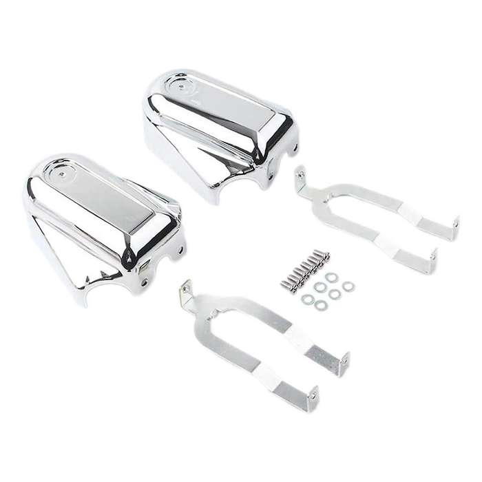 Motorcycle Bar Shield Rear Wheel Axle Covers Swingarm Cap for Softail Flstc Flstn Custom 2008-2017
