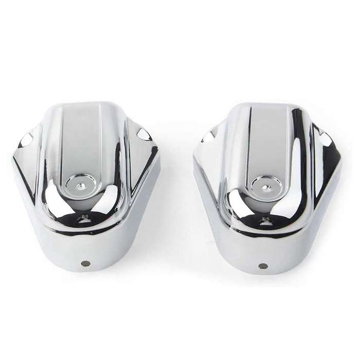 Motorcycle Bar Shield Rear Wheel Axle Covers Swingarm Cap for Softail Flstc Flstn Custom 2008-2017