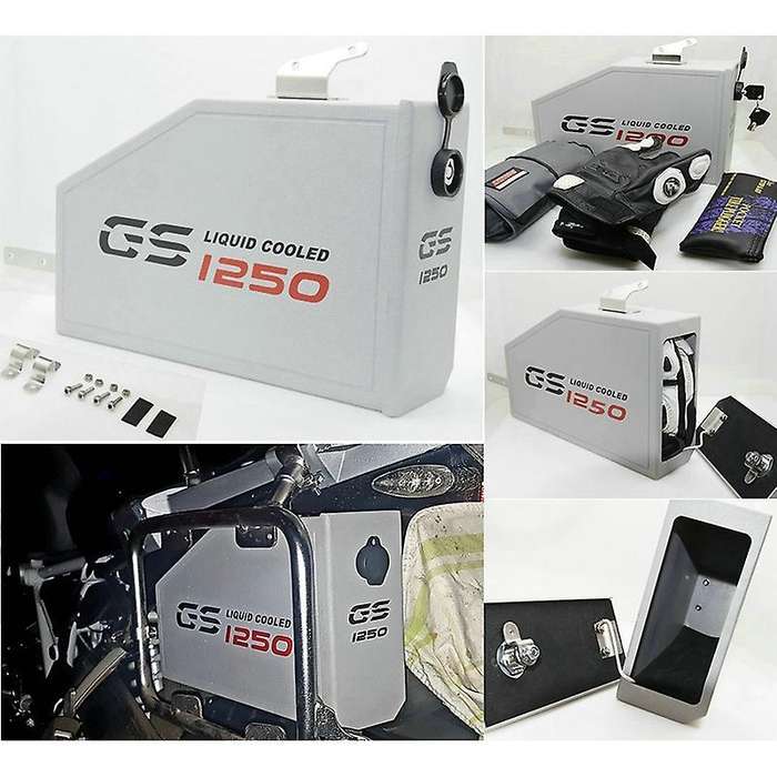 Motorcycle Box Toolbox 5 Liters for Left Side Bracket for R1250gs Lc Adventure R 1250 Gs Tool Box 20