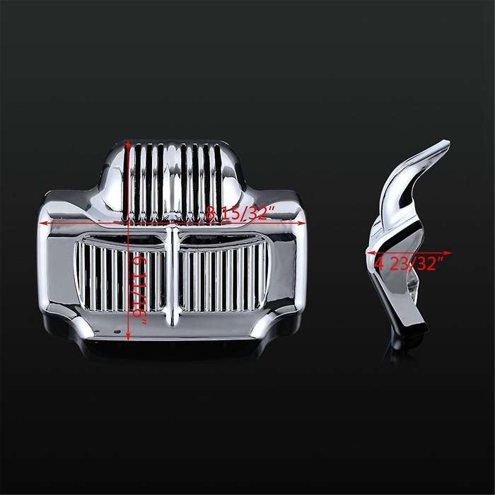 Motorcycle Cap for Touring Street Glide Road FLHX FLTR FLHT 2011-2016,Silver