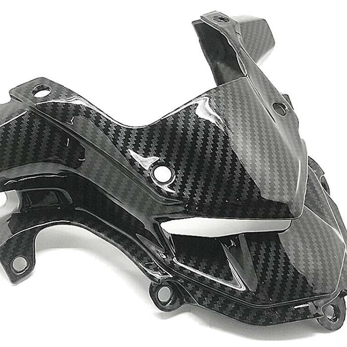 Motorcycle Carbon Fiber Front Fairing Aerodynamic Headlight Upper Top Cover Beak Nose for Z900 2017-